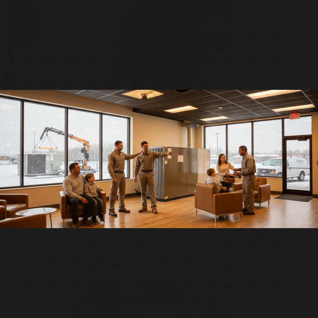 People in office enjoying a good comfortable office experience because of the work of B Rico Mechanical services in Elyria, OH